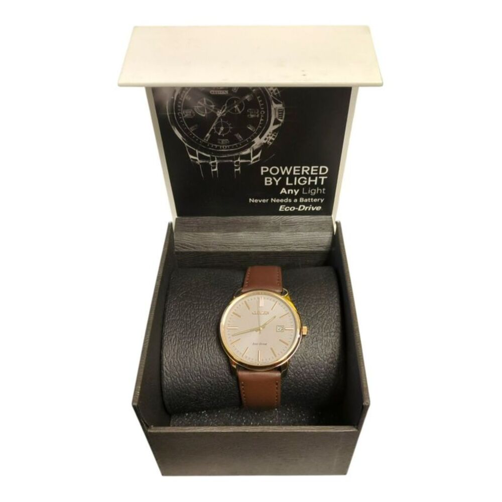 Citizen Eco Drive Dress Classic Watch with Leather Strap 40mm, BM7593-09X